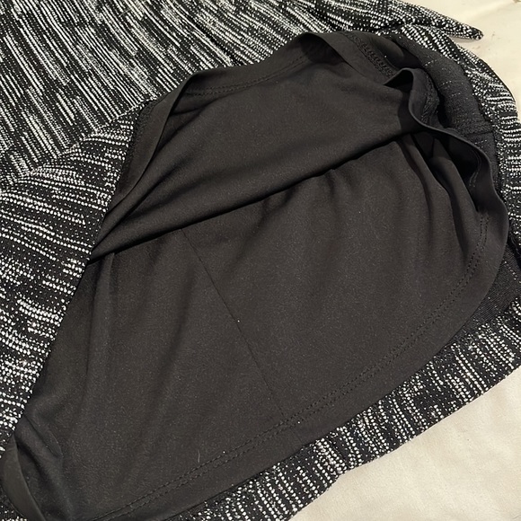 NWT Aidan Mattox Metallic Knit Puff Long Sleeve Sparkly Formal Dress - Size 12 - Picture 10 of 16